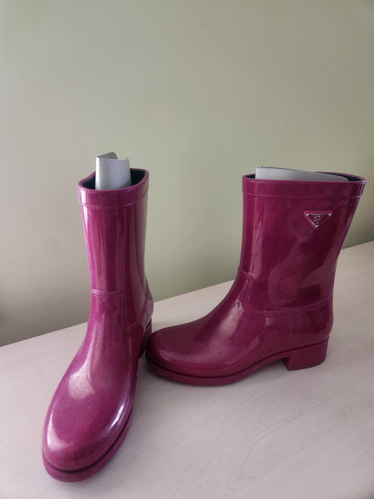Prada Rain Boots Size 41