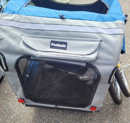 PetSafe Happy Ride Steel Pet Bicycle Trailer – Large (Up to 110 lbs) – Lightly Used