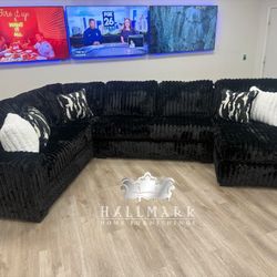 New Oversized Fluffy Sectional Couches