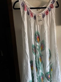 Peacock Beeach Cover  Up 2X