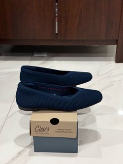 NEW Skechers Cleo Square - Blissful Soul Navy Flats Size 6.5