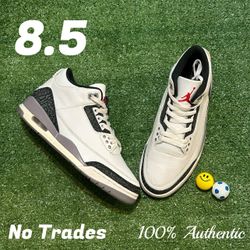 Size 8.5 Air Jordan 3 Retro “Cement Grey” 🐨 