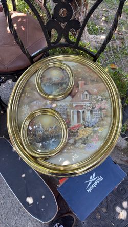Gold framed photos