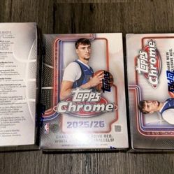 2025/26 Topps Chrome Basketball - 3 Boxes - New/ Factory Sealed ($90 For all 3!)