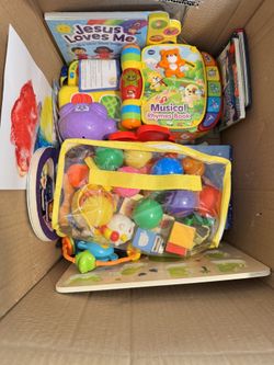Box Of Toys And Books