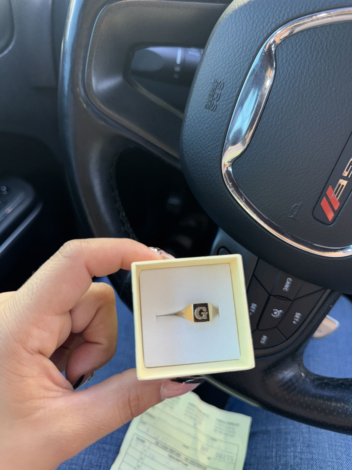 Gold Ring Letter G