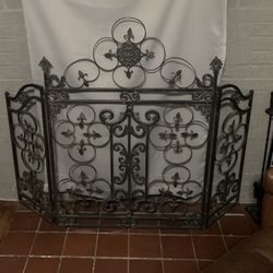 Fireplace Cover / Screen (black, metal)