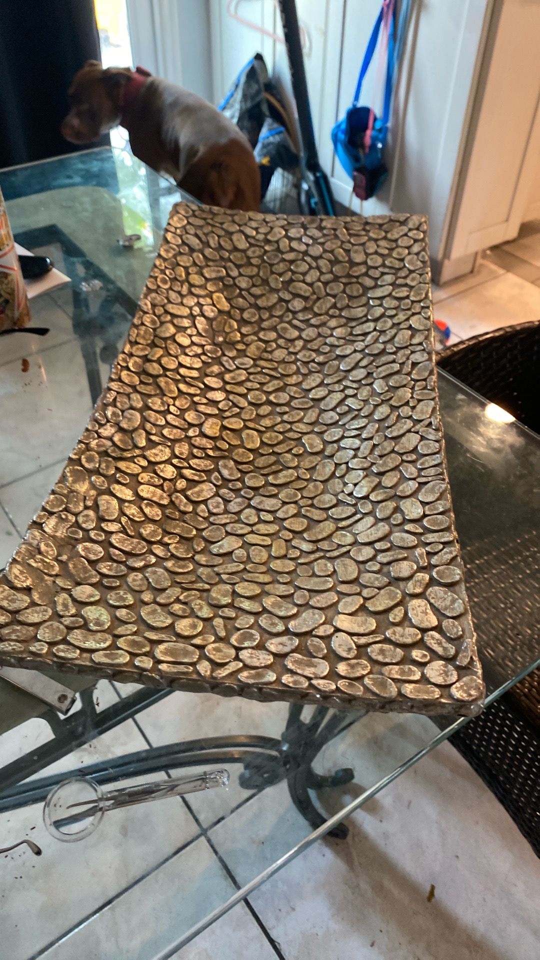 Large stone centerpiece