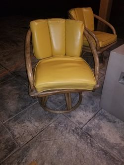 Set of 4 outdoor chairs swivel