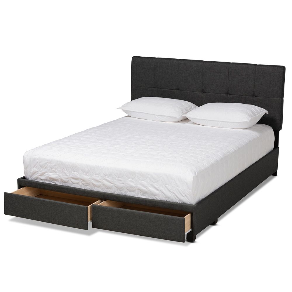 King size bundle deal headboard frame with two storage and mattress included brand new set $399 only