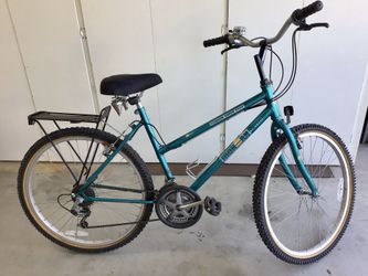 Huffy Women s 26 IronMan Triathlon 21 speed Shimano Dual Index Mountain Bike for Sale in Artesia CA OfferUp