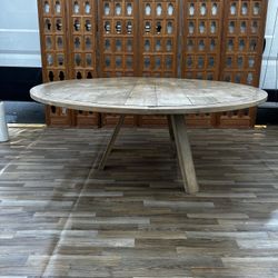 Large Rustic Wood Dining Table