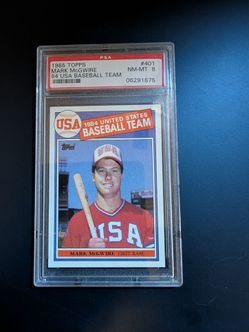 Mark McGuire topps rookie PSA 8