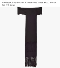 Blessume Priest Cincture Belt - Black, XX-Large, New in Package
