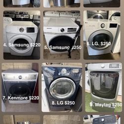 Electric dryer with pedestal in perfect condition $150- $250 each