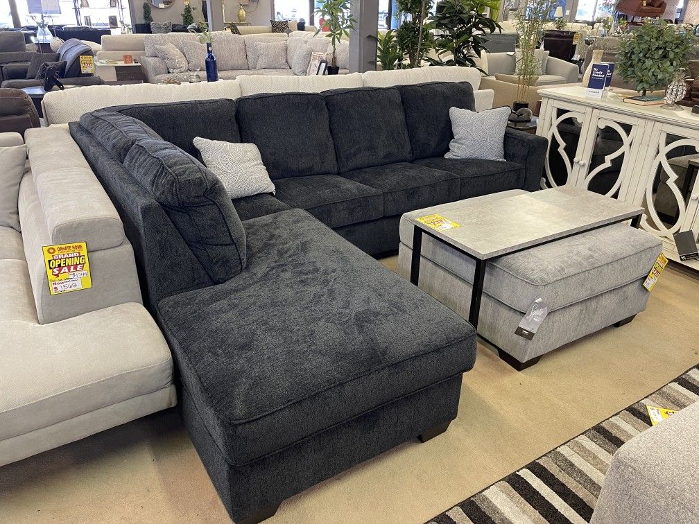 Altari Slate 2pc Sectional Sofa w/ Chaise👉 Ashley Collection 👉Delivery, Financing, Online Shopping 