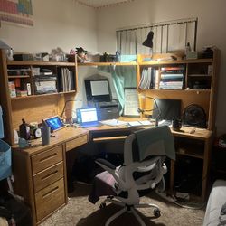 Sectional Large Oak Desk Condition (Good/Average)