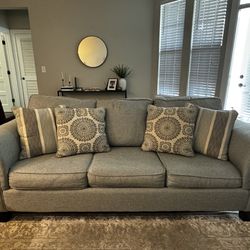 2 piece couch set with side table