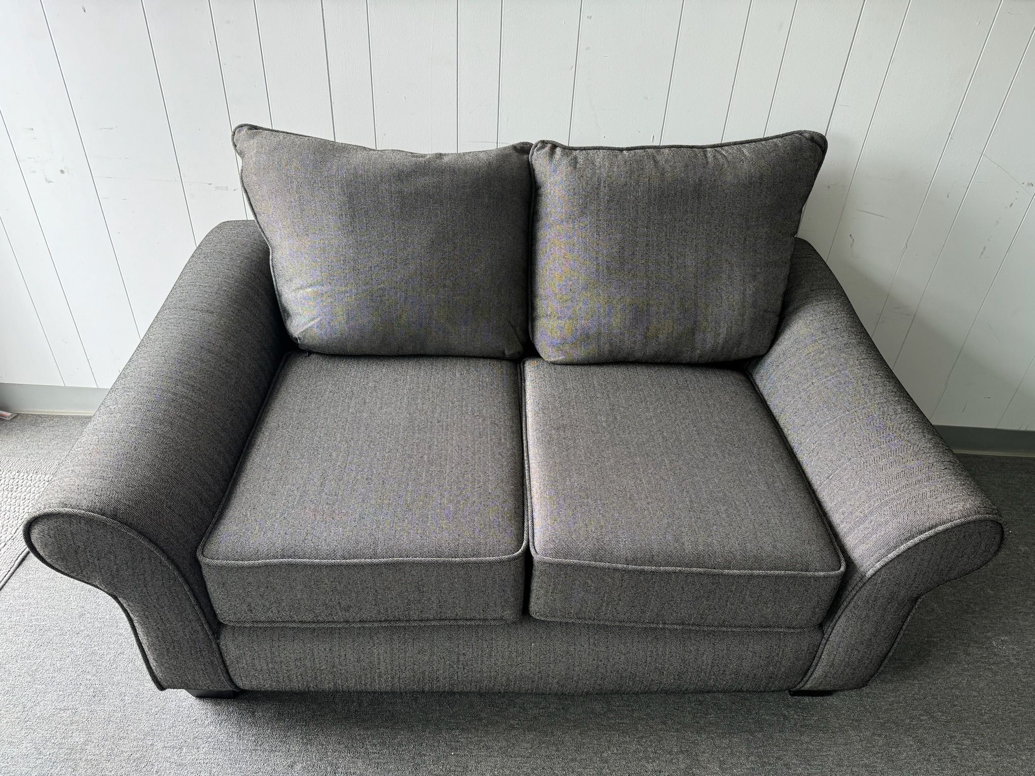 Grey Love Seat 