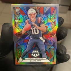 2024 Mosaic Drake Maye Stained Glass SSP Case Hit