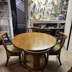 Baker Mid-Century Late 1950’s Table W/Chairs & Buffet Sideboard Buffet By Three 