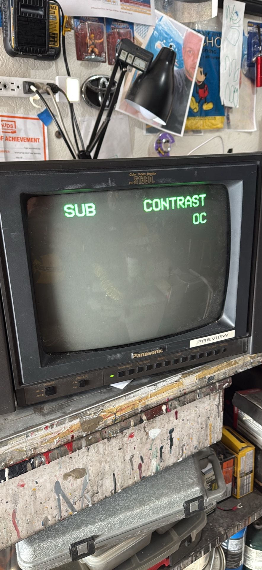 Panasonic CT-S1390y Professional Studio Color Video CRT monitor 13 Inch Retro Gaming NOT RGB Modded