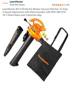 LawnMaster Electric Blower Vacuum Mulcher