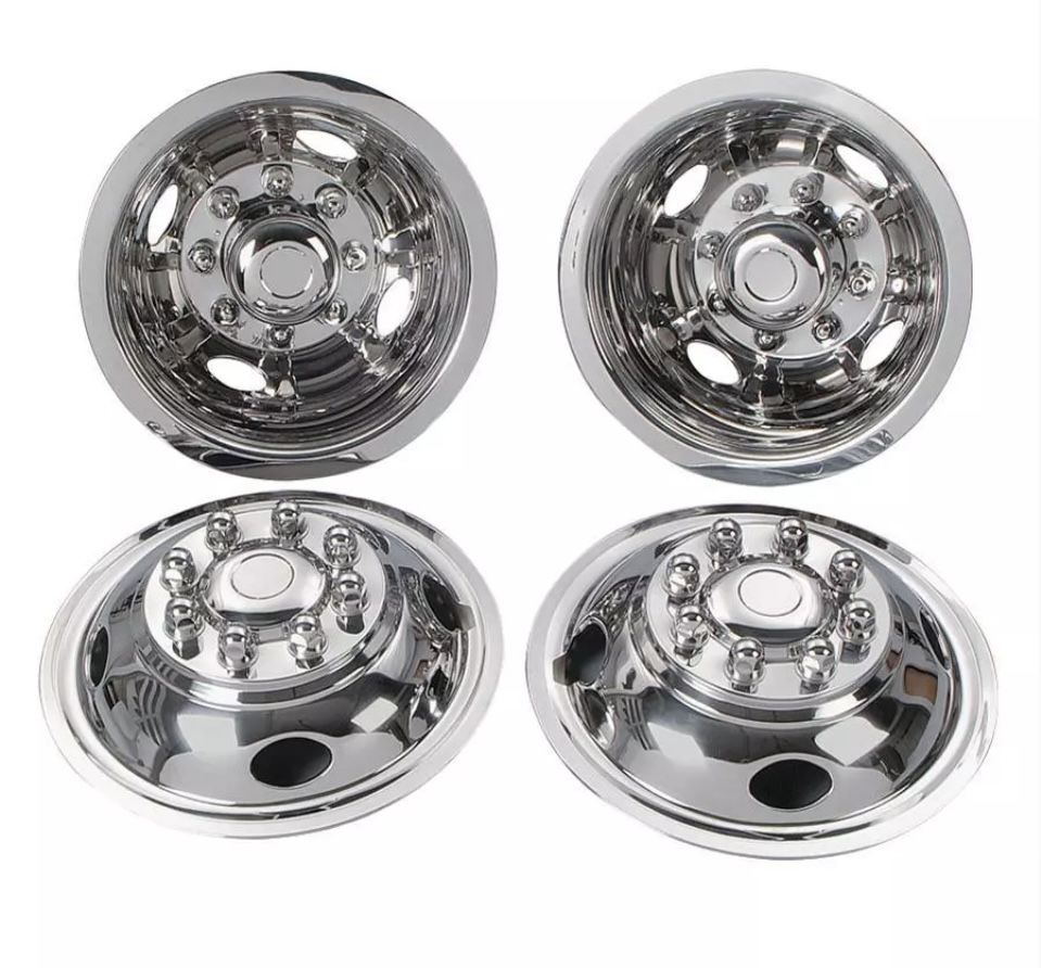 4 NEW CHEVY GMC TRUCK 16" Dual Steel Wheel Simulators Dually Skins Liners Covers