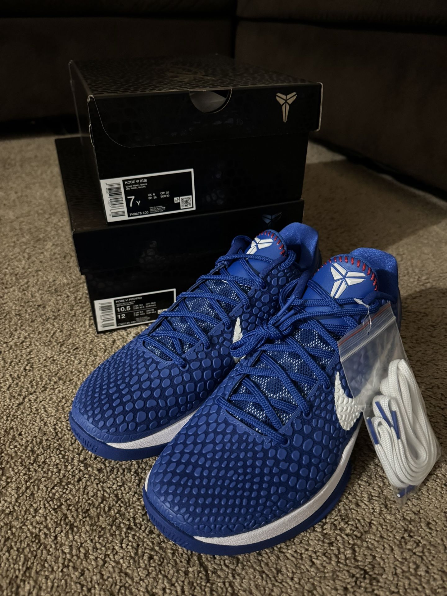 🔥Nike Kobe 6 Protro Dodgers🔥 size 7Y, 10.5