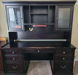 Mahogany Desk (2 piece)