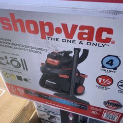 Wet Dry Vacuum Small Portable Shop Vac Cleaner Hose Lightweight 4 Gallon