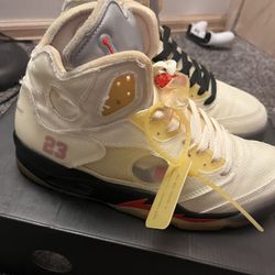 Off White Sail Jordan 5s