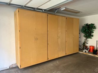 garage storage with doors total $30