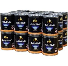 Gel Fuel from Jelly Fish premium gel fuel 24 cans indoor outdoor Made in USA 13 oz each can