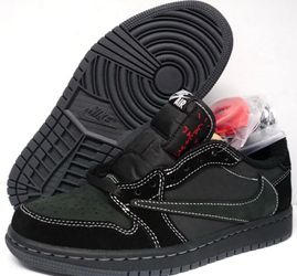 Nike Jordan 1 Low Travis Scott Black Phantom Size 4.5