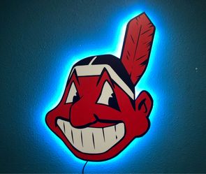 Cleveland Baseball Neon Logo Sign Indians