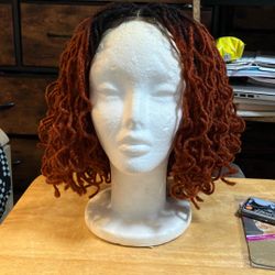 Black and Red Synthetic Sista Loc Wig