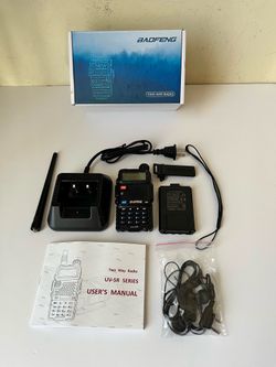 Baofeng UV-5R Radio with LA COUNTY POLICE - GMRS - FRS - MURS