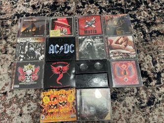 14. Collectible rock ‘n’ roll music CDs.