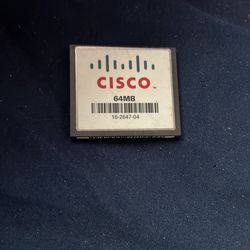 Cisco 64MB CompactFlash memory card.