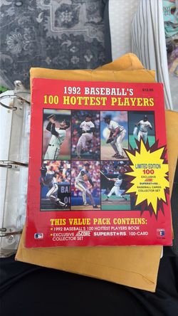 1992 Baseball’s 100 hottest players photo book