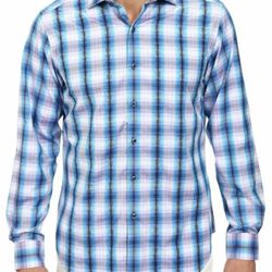 Vintage Robert Graham Lorde Howe Shirt CLASSIC FIT - Size LARGE - Plaid - NWT - NOS - BRAND NEW WITH TAGS 