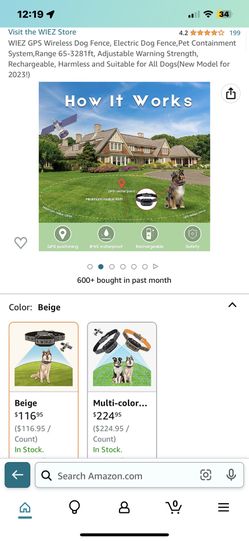 New GPS Electronic Fence Dog Collar