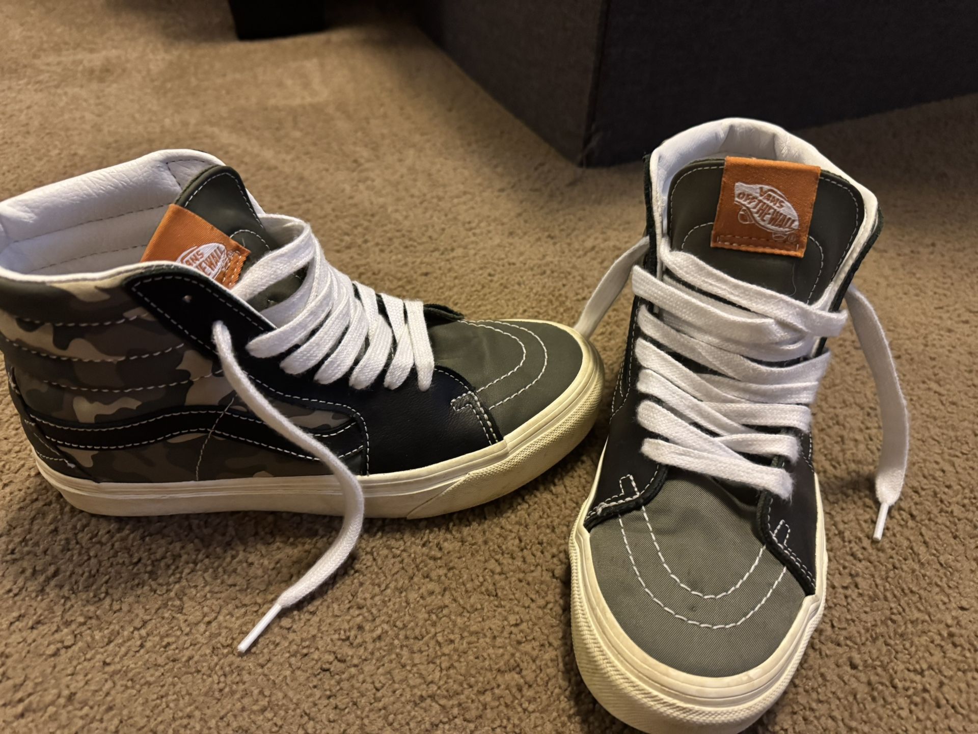 Big Kids Vans Size 4.5