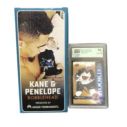 Evander Kane San Jose Sharks Penelope Bobblehead + 2009-10 UD Rookie PGI 10