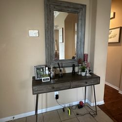 Vintage Gray Mirror