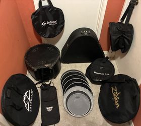 Drum Set Cases / Bags / Mesh Drumheads