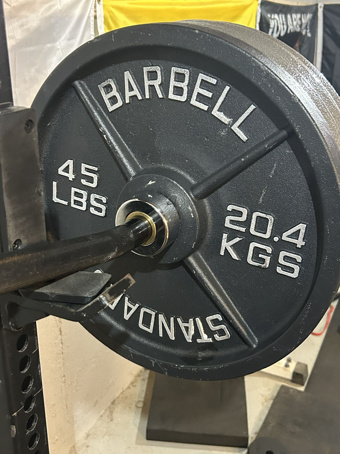 45lb Barbell Stand Steel Plates