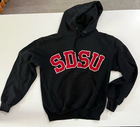 Vintage Black SDSU embroidered Hoodie great Condition, Size SMALL