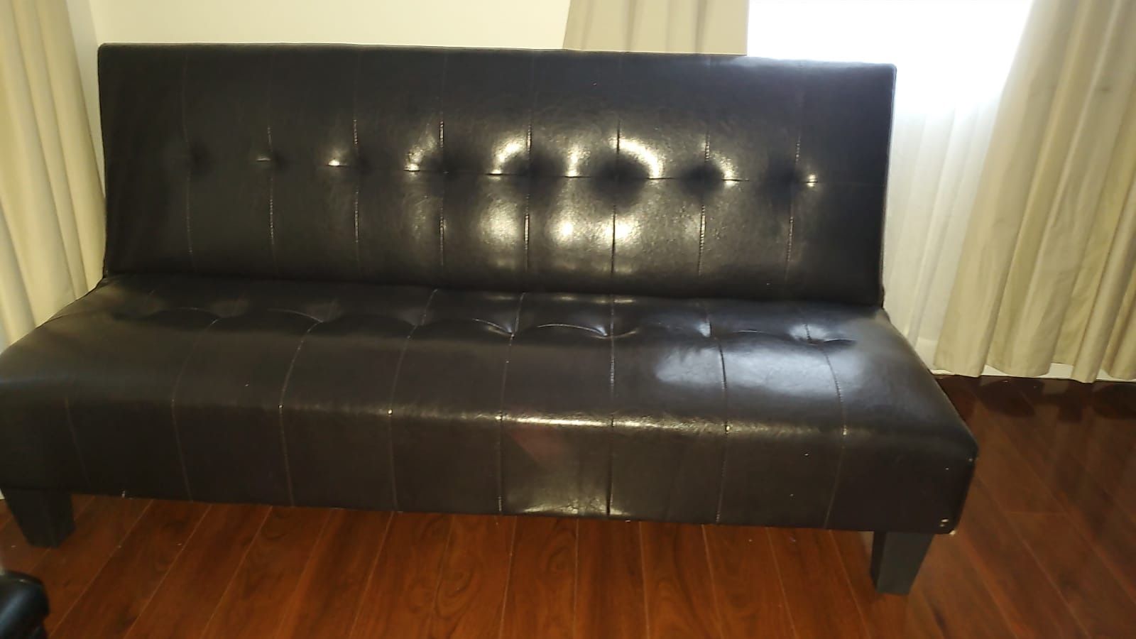 Leather futon